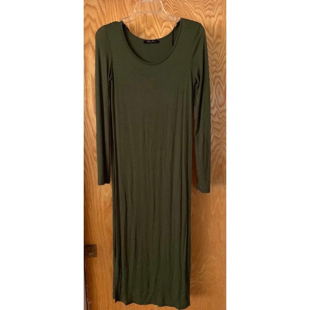 Green Long Sleeve Dress